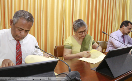 Two MoUs signed between the Central Business Incubator of the University of Kelaniya and the National Enterprise Development Authority